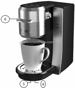 Page A Diagram and Parts List for BVMC-KG2W  Mr Coffee Coffee Maker